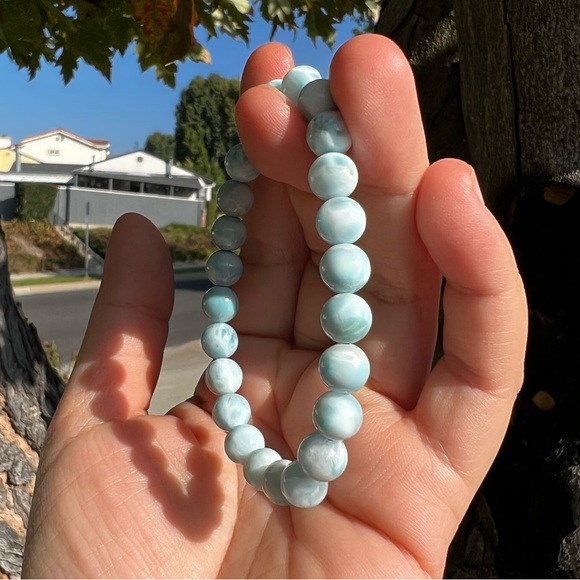 Larimar Beach Bracelet - Small Beads - Picture 7 of 8
